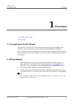 Preview for 6 page of Huawei 5288 V5 Acceptance Manual