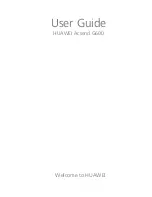 Preview for 1 page of Huawei Acsend G600 User Manual