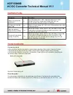 Preview for 22 page of Huawei ADF10S48B Technical Manual