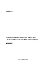 Huawei Airbridge BTS3606A Installation Manual preview