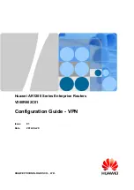 Предварительный просмотр 1 страницы Huawei AR1200 Series Configuration Manual