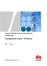 Предварительный просмотр 1 страницы Huawei AR150 series Configuration Manual