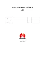 Preview for 1 page of Huawei Ascend G510 Maintenance Manual