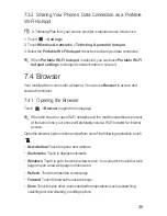 Preview for 39 page of Huawei Ascend II M865 User Manual