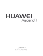 Preview for 1 page of Huawei Ascend II M865C User Manual