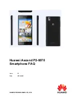 Preview for 1 page of Huawei Ascend P2-6070 Faq