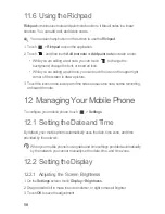 Preview for 62 page of Huawei Ascend P2 User Manual