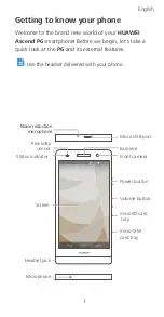 Preview for 3 page of Huawei Ascend P6 Quick Start Manual