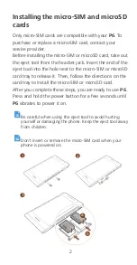 Preview for 4 page of Huawei Ascend P6 Quick Start Manual