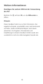 Preview for 67 page of Huawei Ascend P6 Quick Start Manual