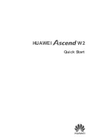 Preview for 1 page of Huawei Ascend W2 Quick Start Manual