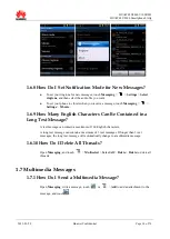 Предварительный просмотр 21 страницы Huawei Ascend Y 200 Faqs