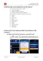 Предварительный просмотр 71 страницы Huawei Ascend Y 200 Faqs