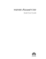 Предварительный просмотр 1 страницы Huawei Ascend Y330 Quick Start Manual