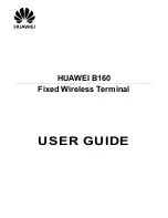 Huawei B160 User Manual preview