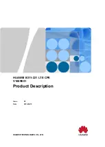 Preview for 1 page of Huawei B311-221 User Manual