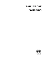 Huawei B618 Quick Start Manual предпросмотр