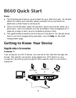 Preview for 1 page of Huawei B660 Quick Start Manual