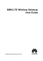 Предварительный просмотр 1 страницы Huawei B890 User Manual