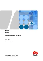 Предварительный просмотр 1 страницы Huawei BTS3900 V100R003 Hardware Description