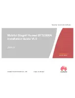 Preview for 1 page of Huawei BTS3900A Installation Manual / Instruction Manual