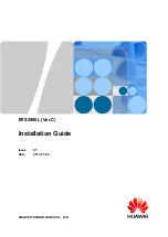 Huawei BTS3900L GSM Installation Manual preview