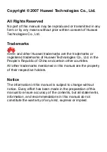 Preview for 1 page of Huawei C208S Manual