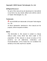 Preview for 3 page of Huawei C2201 User Manual