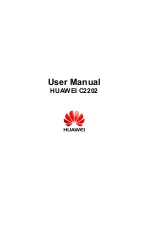 Предварительный просмотр 1 страницы Huawei C2202 User Manual