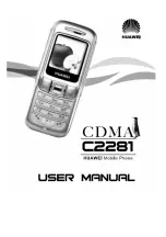 Huawei C2281 User Manual preview