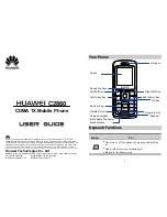 Huawei C2860 User Manual preview