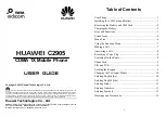 Huawei C2905 User Manual preview