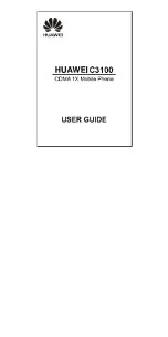 Preview for 1 page of Huawei C3100 User Manual