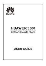 Huawei C3500 User Manual preview