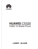 Предварительный просмотр 1 страницы Huawei C5320 User Manual