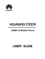 Предварительный просмотр 1 страницы Huawei C5330 User Manual