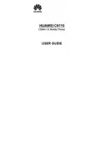 Preview for 1 page of Huawei C6110 User Manual