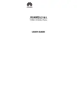 Huawei C7101 User Manual preview