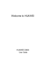 Preview for 1 page of Huawei C8655 User Manual