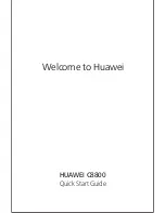 Huawei C8800 Quick Start Manual preview