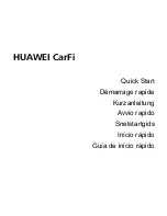 Huawei CarFi Quick Start Manual preview