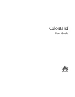 Preview for 1 page of Huawei COLORBAND User Manual