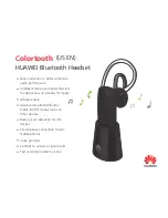 Предварительный просмотр 1 страницы Huawei Colortooth AM04 User Manual