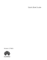 Preview for 1 page of Huawei CP39S Quick Start Manual