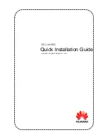 Предварительный просмотр 1 страницы Huawei DAU eA680 Quick Installation Manual