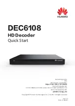 Huawei DEC6108 Quick Start Manual preview