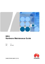 Huawei DRH Hardware Maintenance Manual preview
