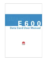 Huawei E600 User Manual предпросмотр