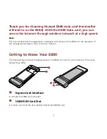 Preview for 3 page of Huawei E880 Quick Start Manual