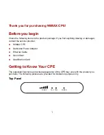 Preview for 7 page of Huawei EchoLife BM625 WiMAX CPE Quick Start Manual